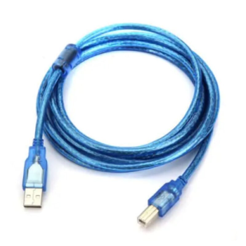 USB AM-BM 1,5м Blue (28AWG)