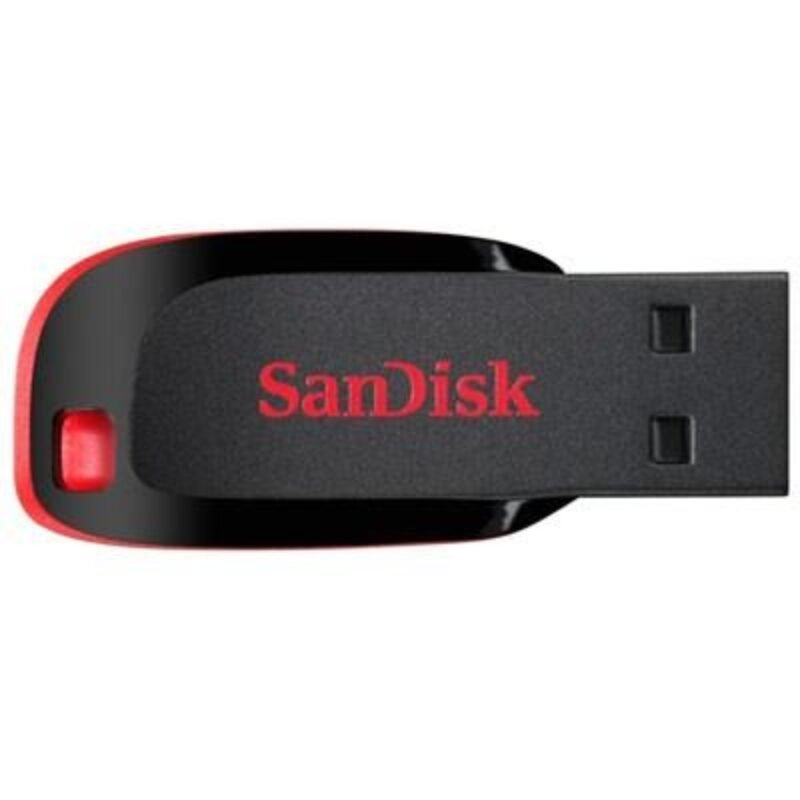 SANDISK Cruzer Blade 32GB USB 2.0 Flash Drive Black/Red